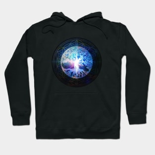 Luminous Tree of Life Mandala Hoodie